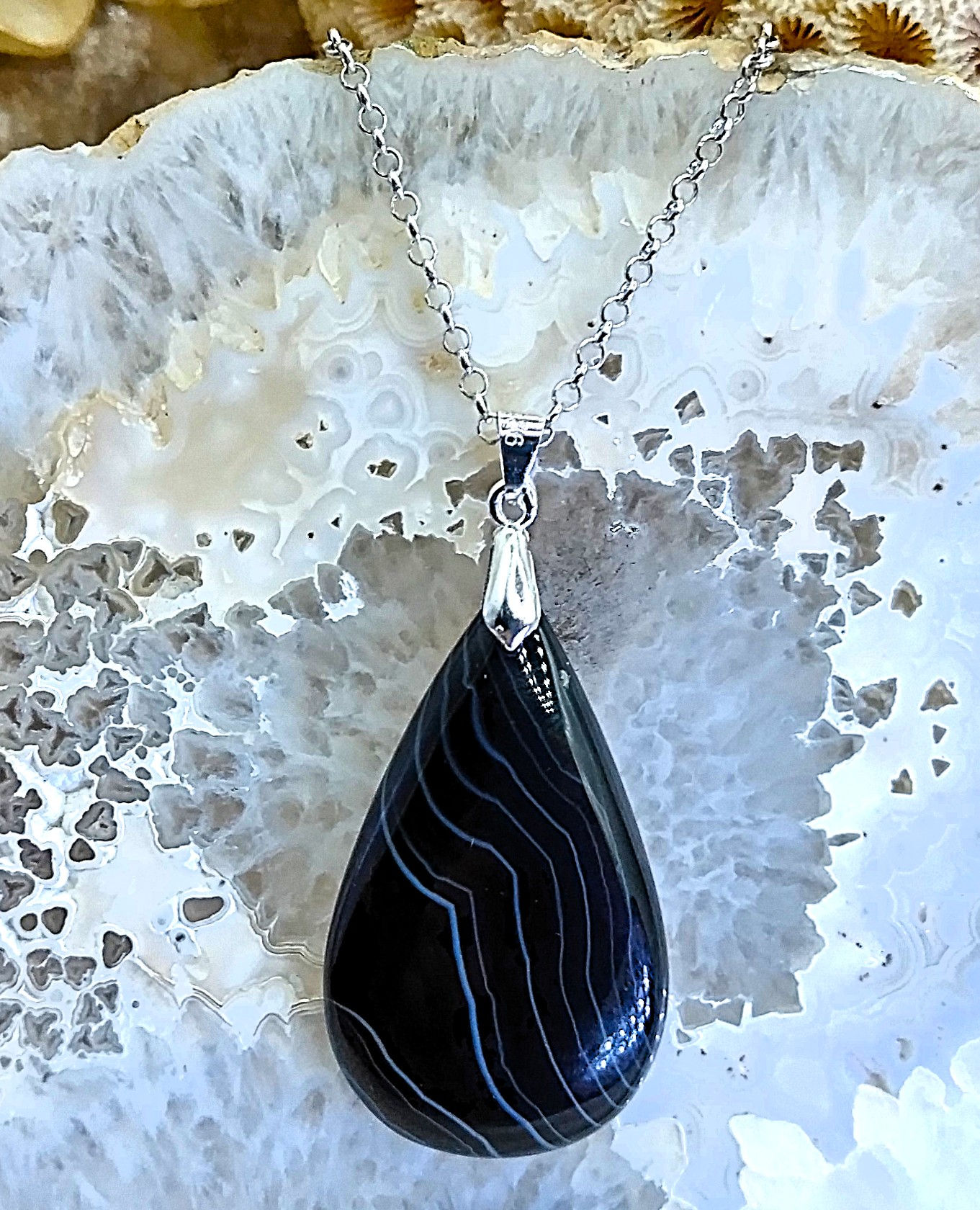 Onyx rubané "Nicolo"