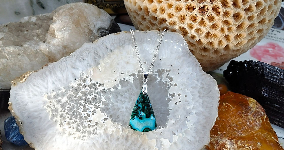 Miniature : Chrysocolle et Malachite