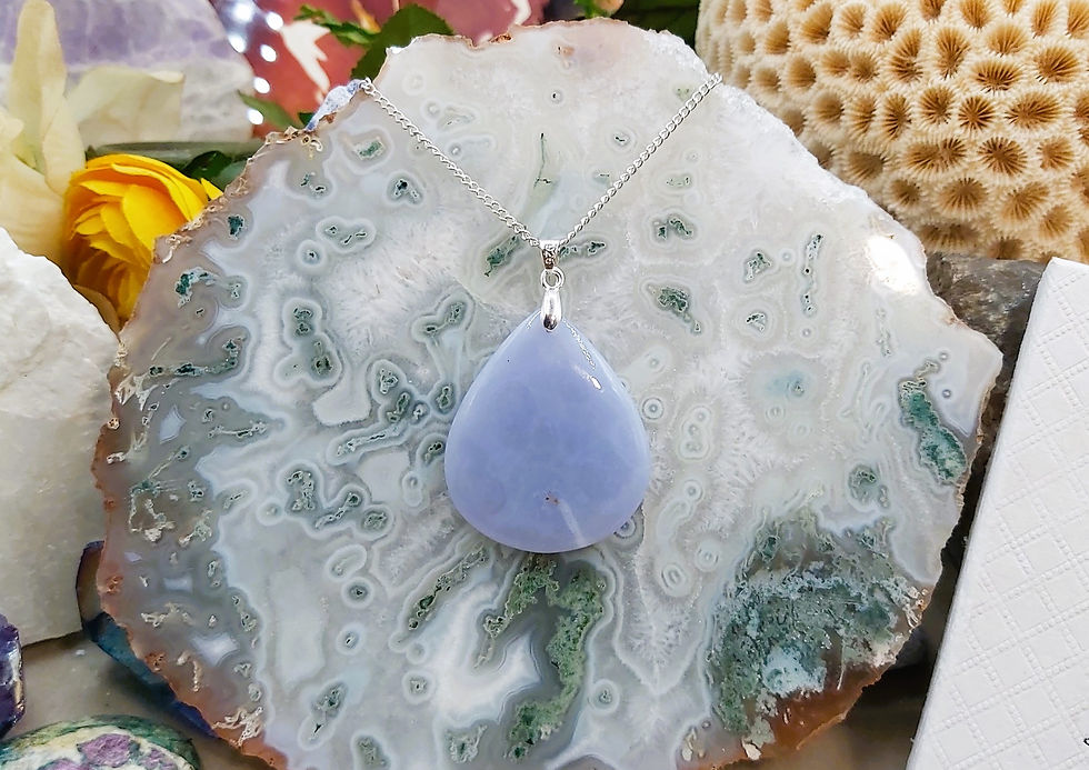 Miniature : Fantastique Calcédoine bleue