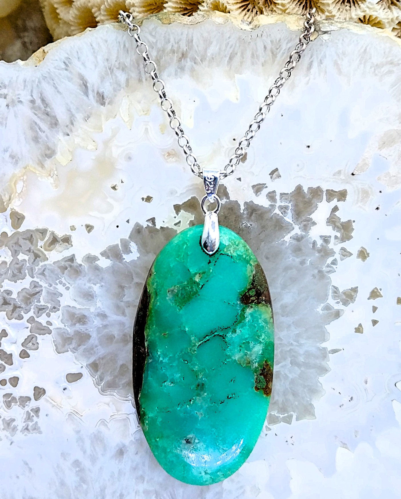 Chrysoprase verte d'Australie