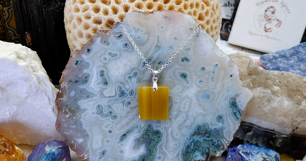Miniature : Calcite miel rubanée