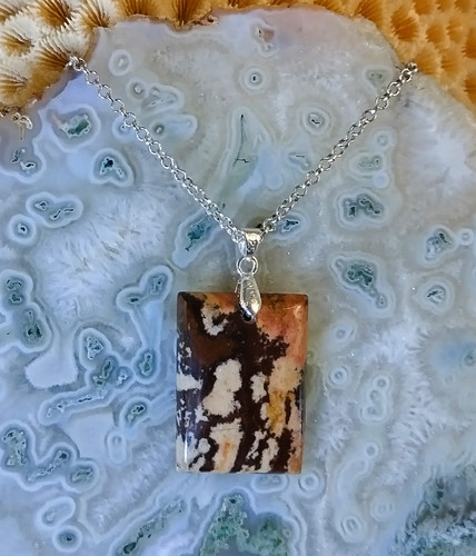 Pendentif En Jaspe Outback - 43 Carats - Pierre Naturelle D'Australie - Neuf Avec étiquettes