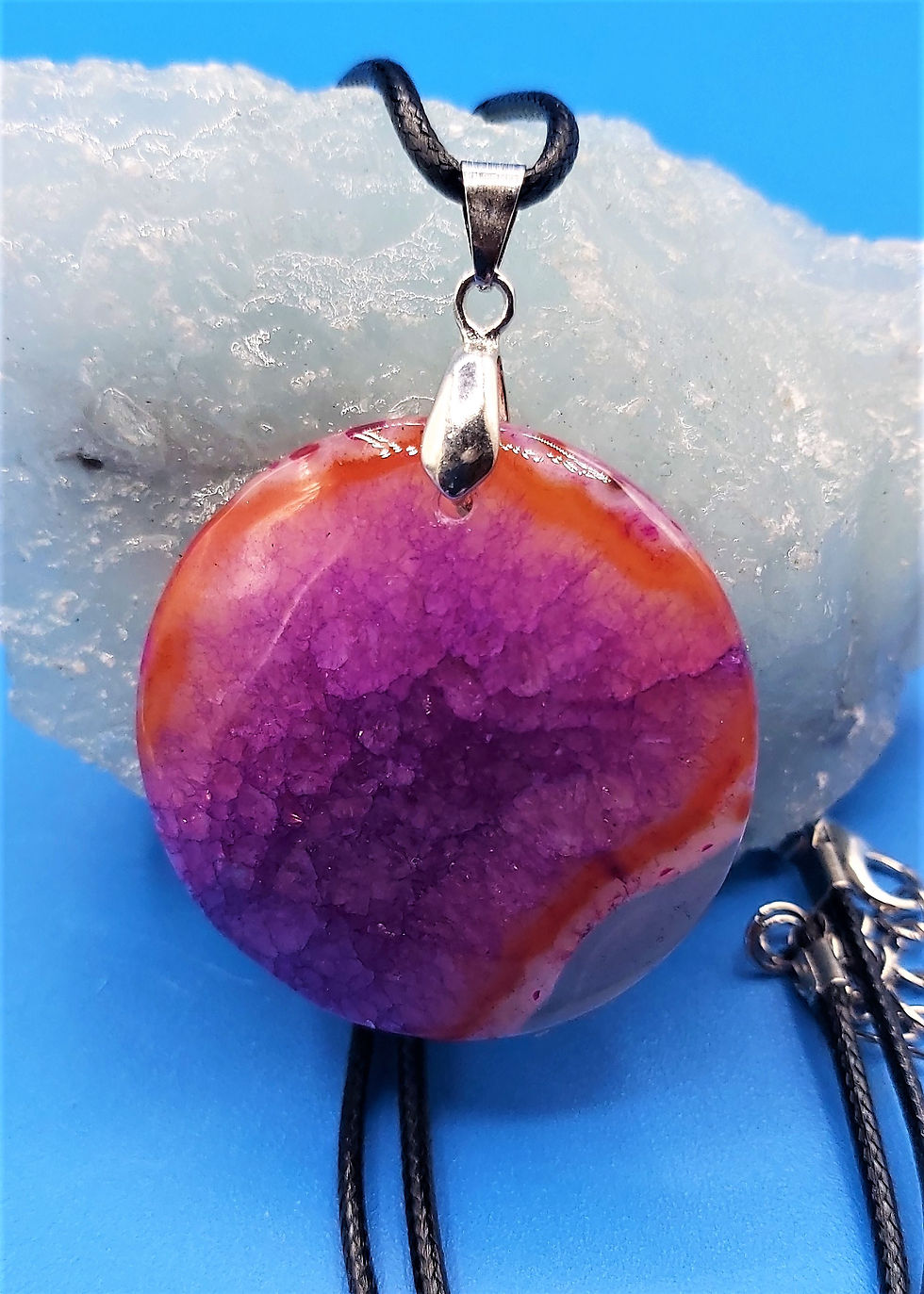 Miniature : Collier avec jolis pendentifs Agates