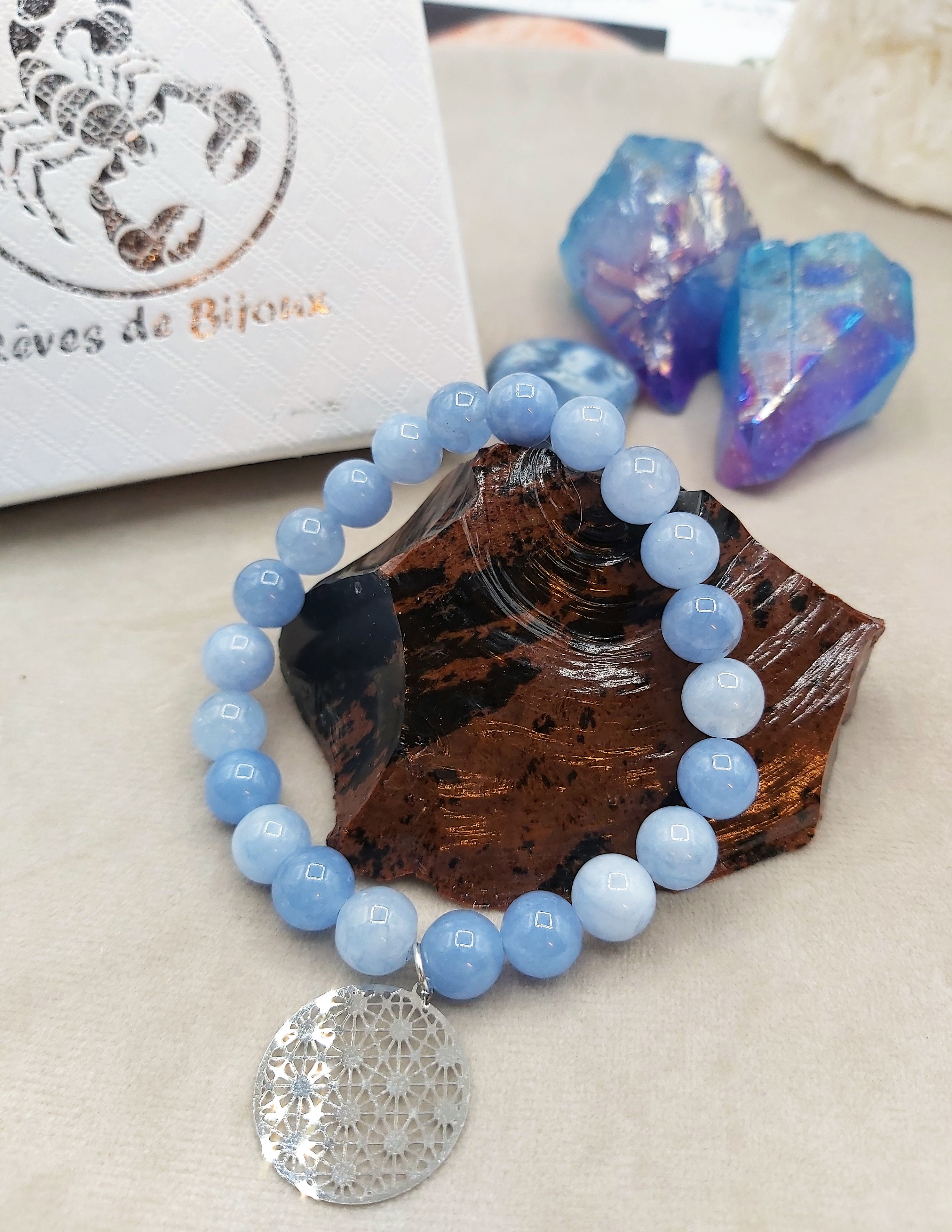 Bracelet "Pureté" - Aigue Marine