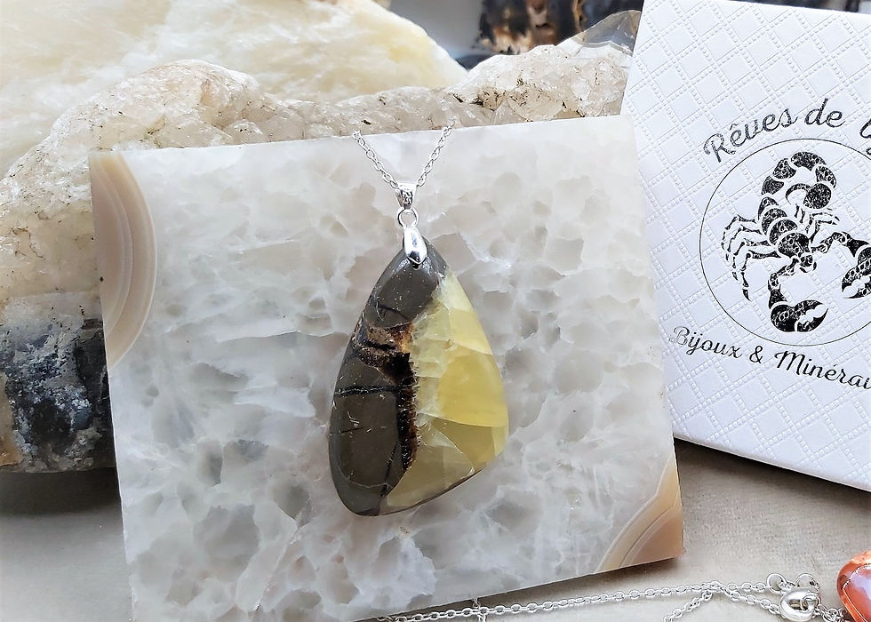 Miniature : Magnifique Pendentif Septaria
