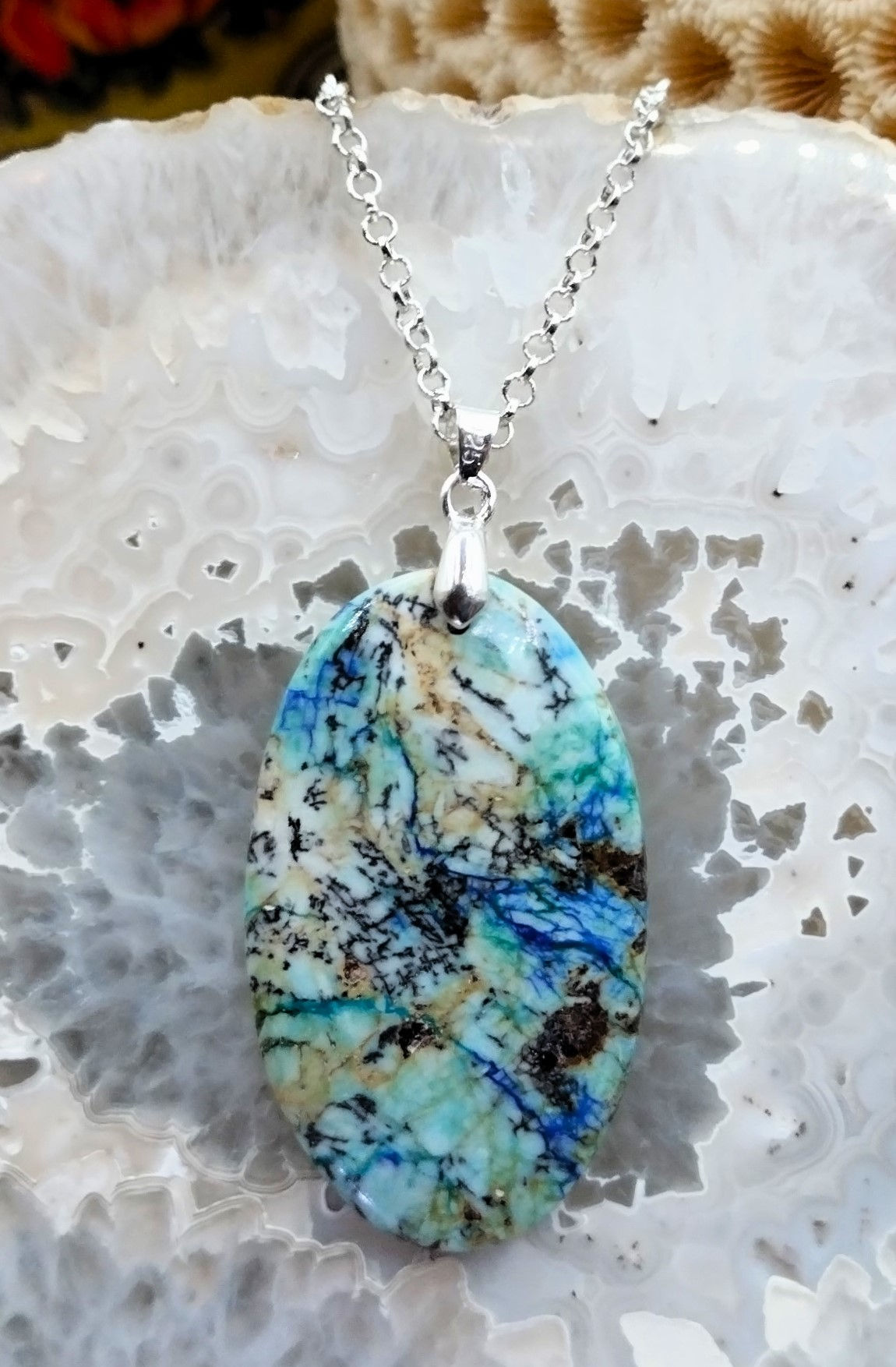 Azurite Turquoise dans Malachite