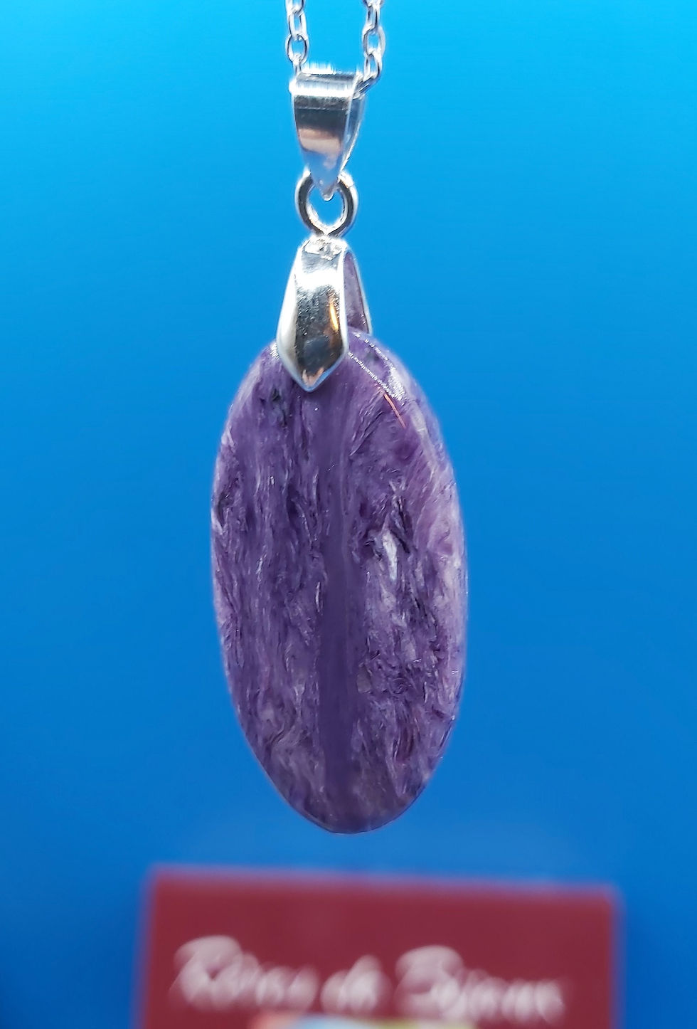 Miniature : Collier avec pendentif Charoite violette de Russie