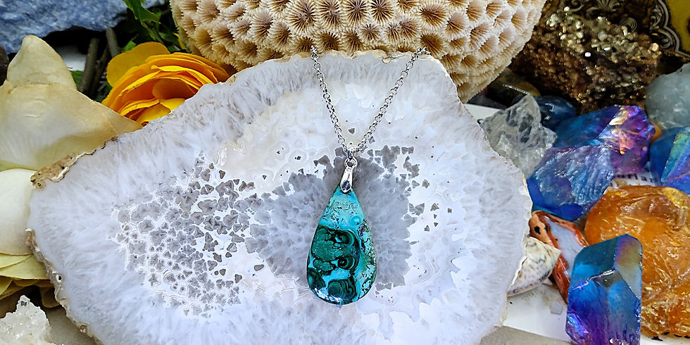 Miniature : Chrysocolle dans Malachite