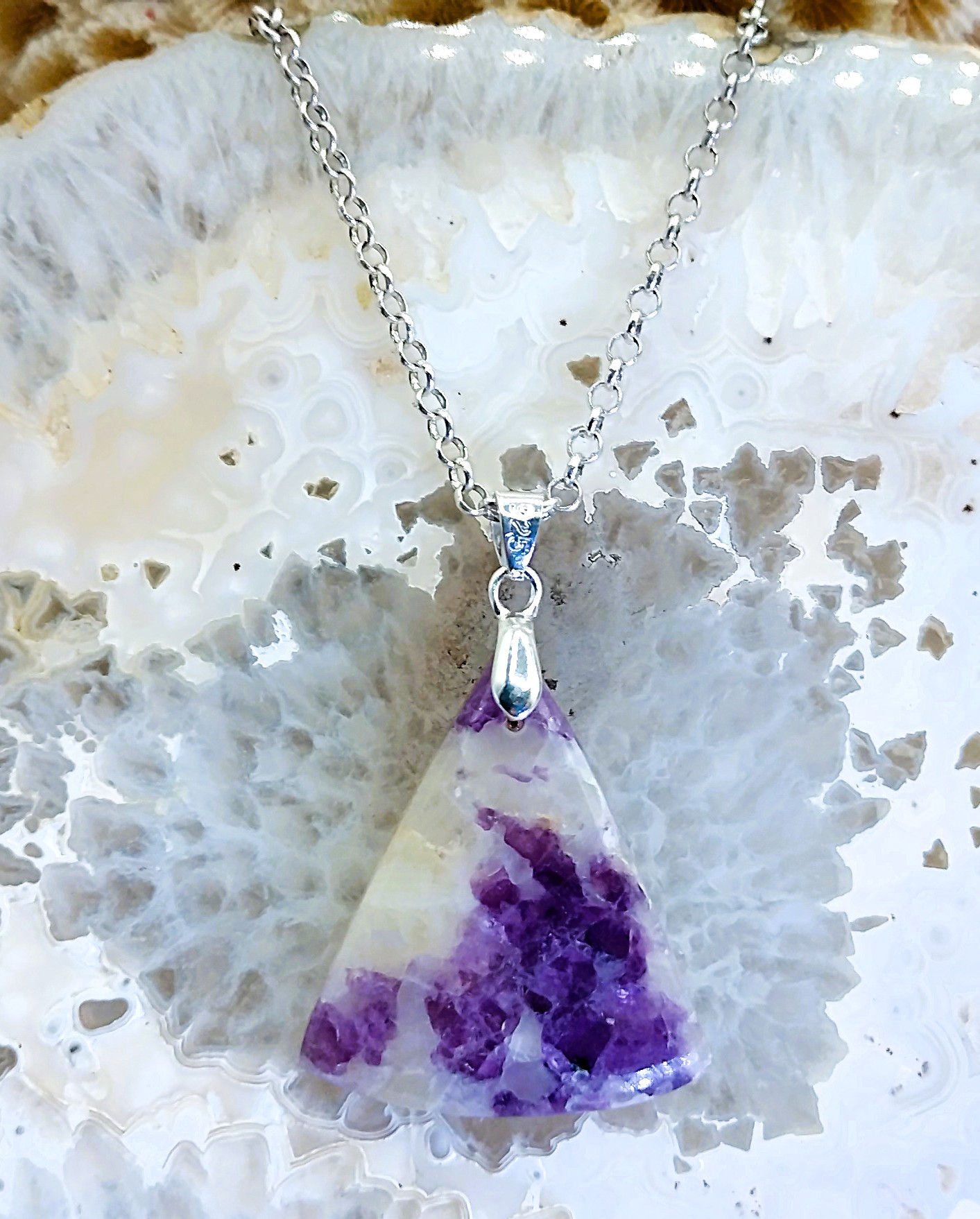 Fluorite dans Calcite