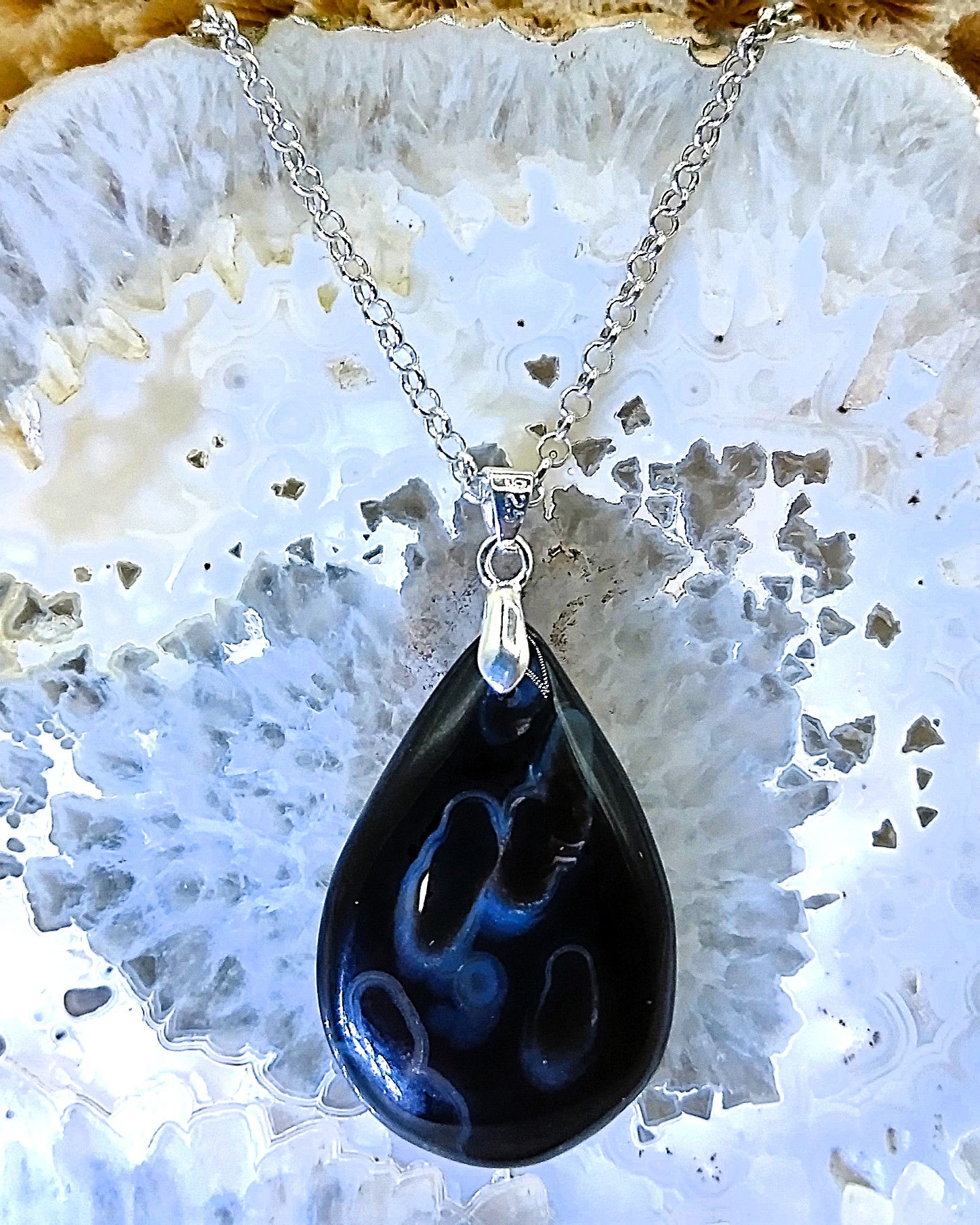 Onyx rubané "Nicolo"