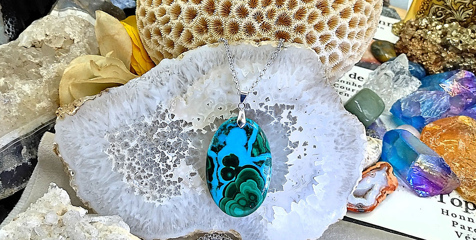 Miniature : Chrysocolle dans Malachite