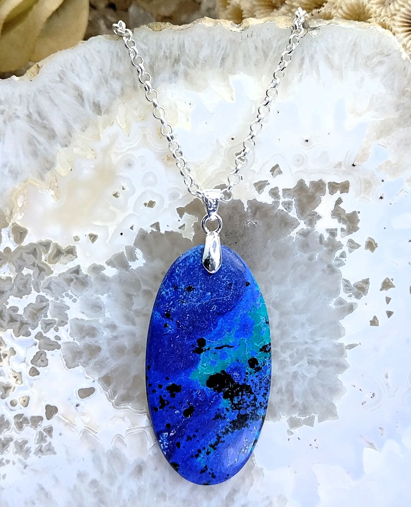 Azurite dans Malachite