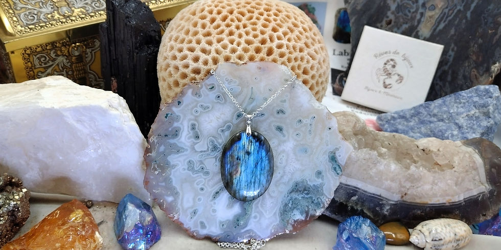 Miniature : Labradorite bleue