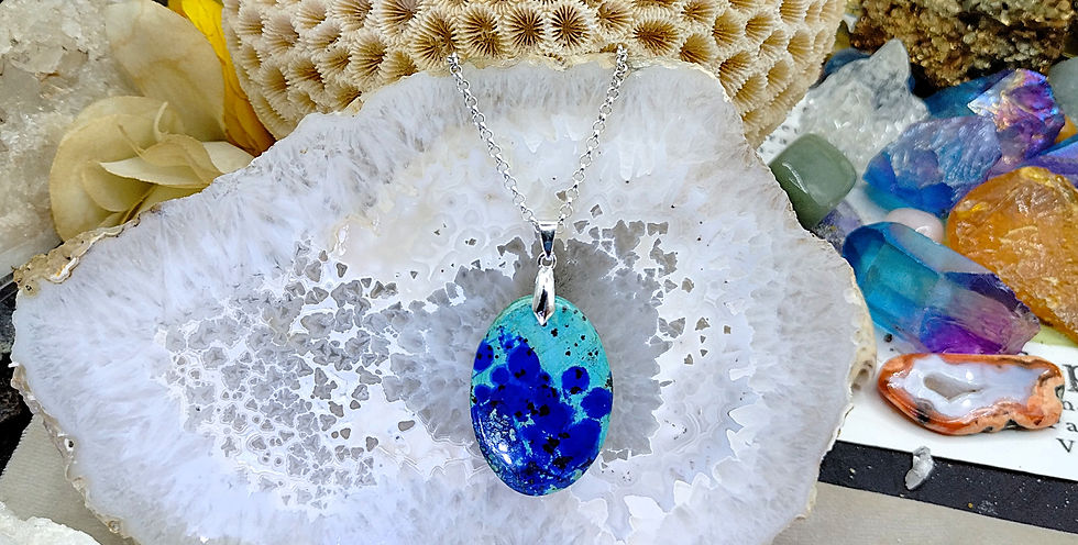 Miniature : Azurite dans Malachite