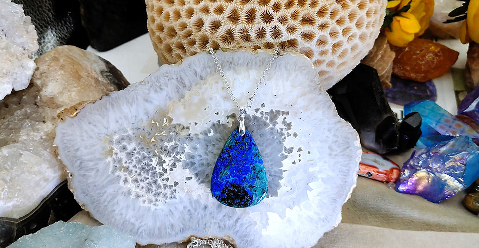 Miniature : Azurite dans Malachite
