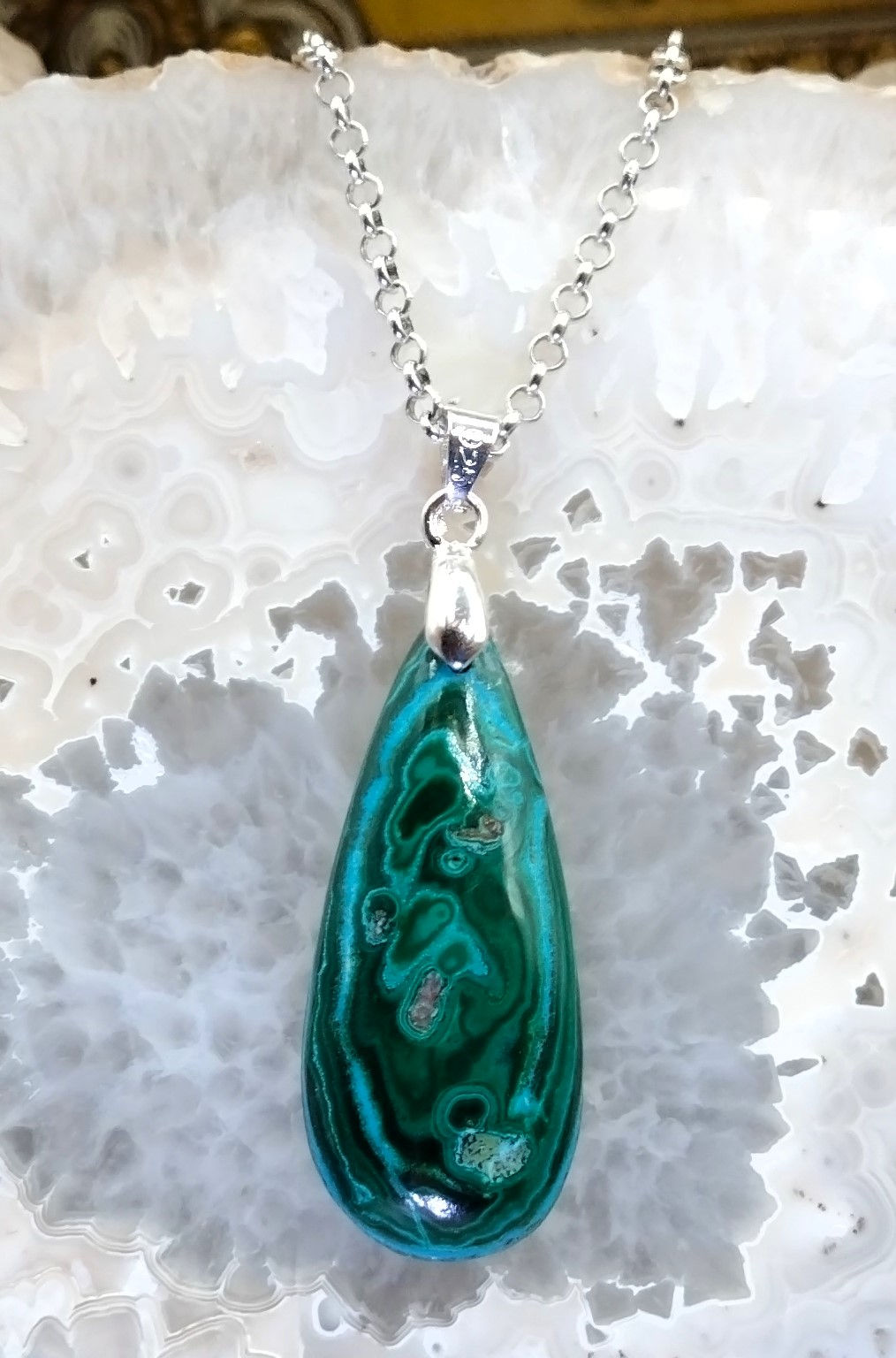 Chrysocolle-Malachite