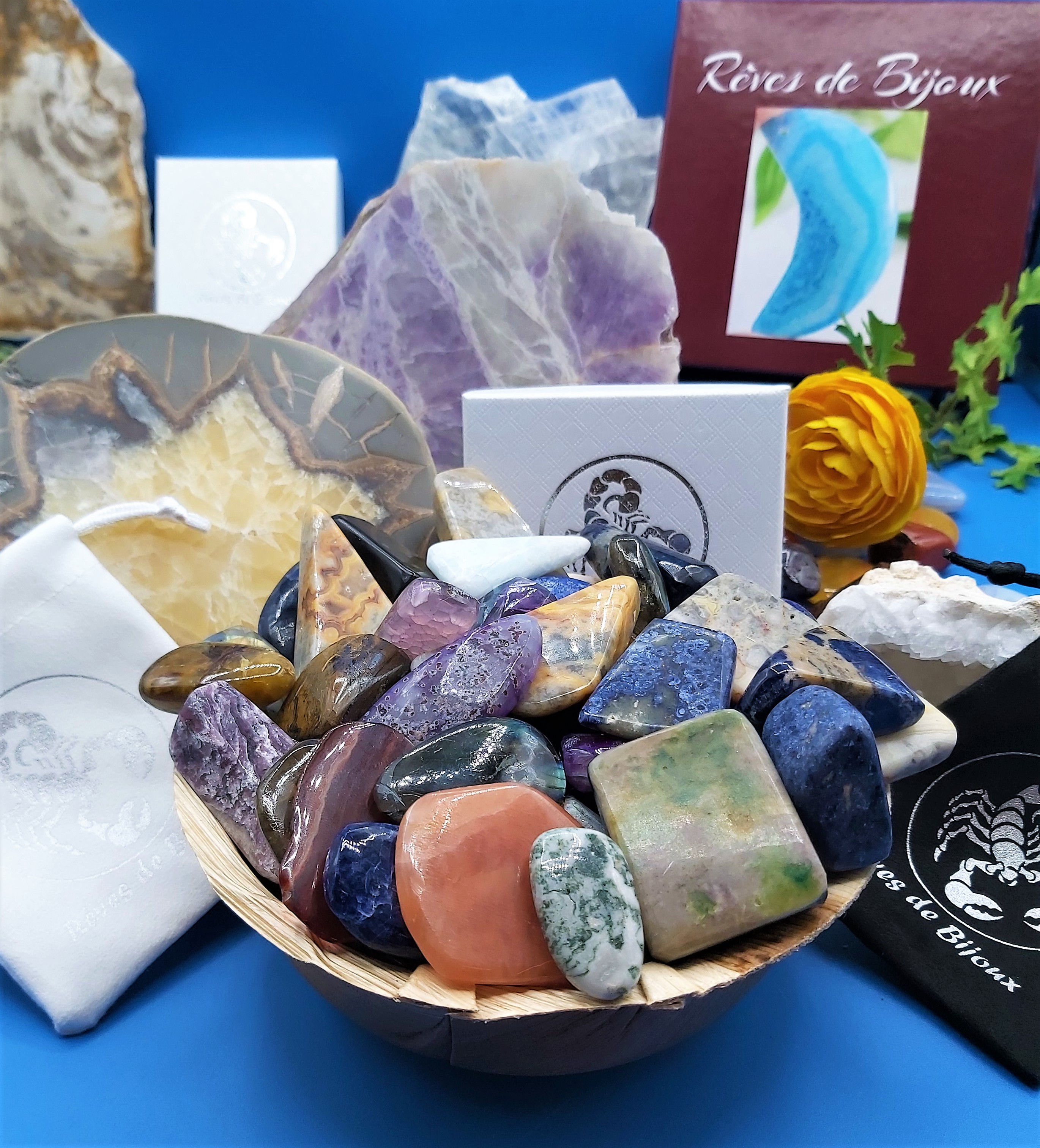 Superbe Composition pierres variées