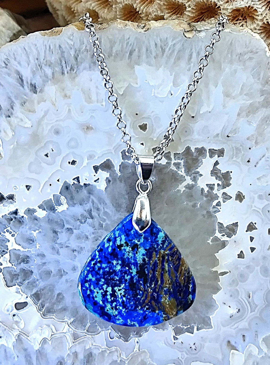 Azurite dans Malachite