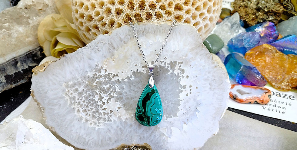 Miniature : Chrysocolle dans Malachite