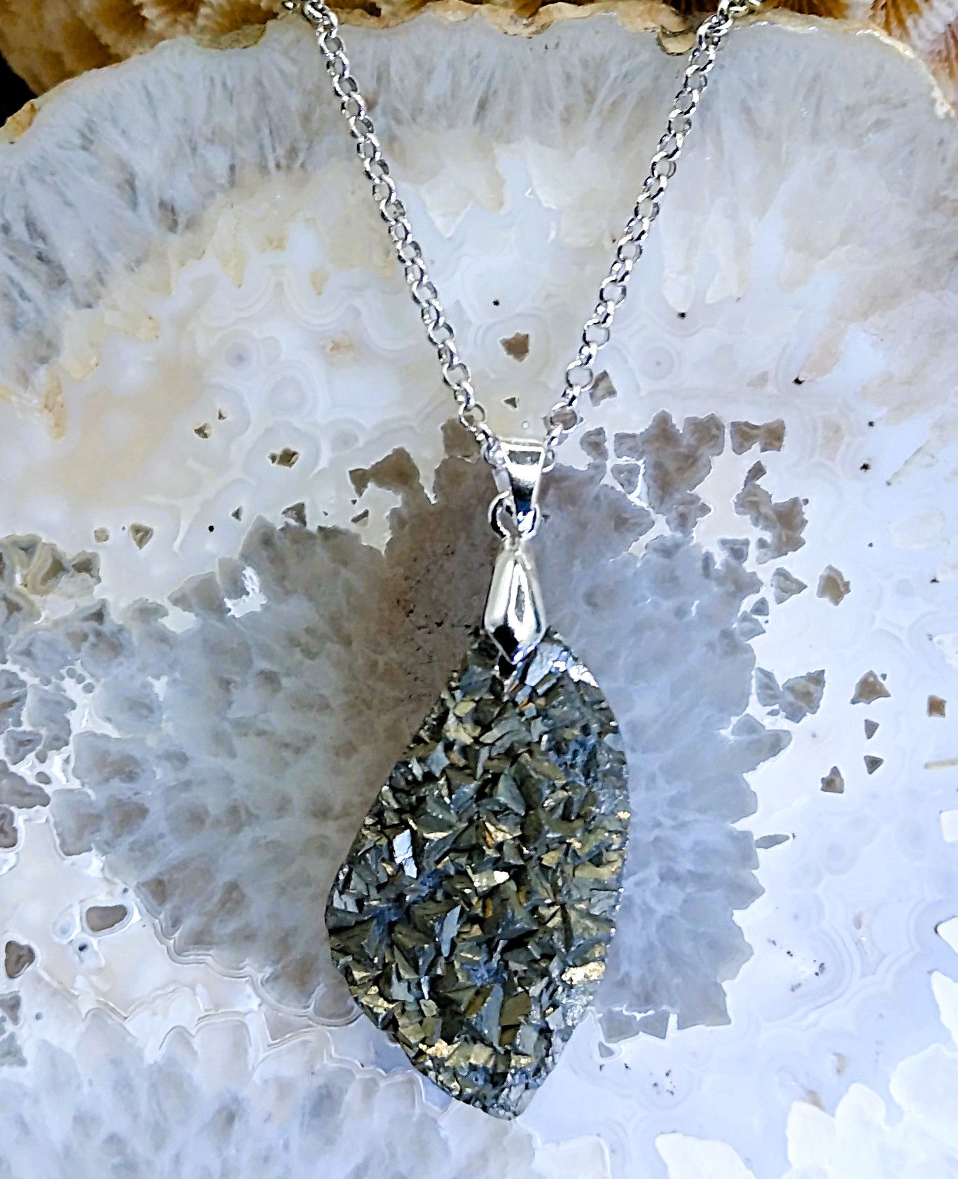 Pyrite druzy