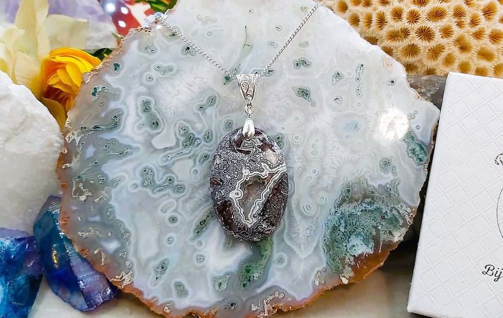 Miniature : Exceptionnelle Agate Crazy-Lace