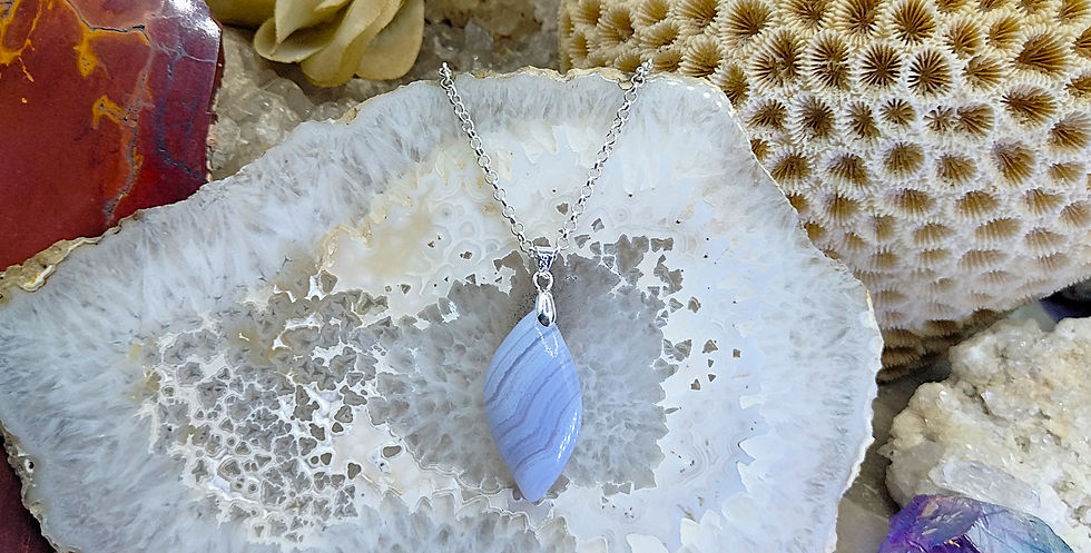Miniature : Calcédoine bleue