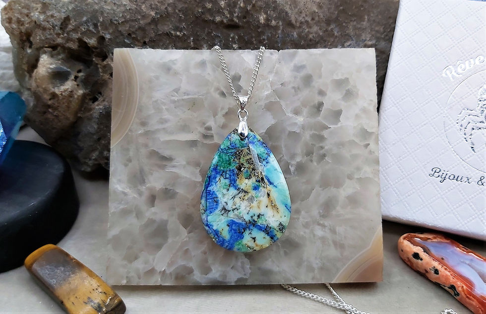 Miniature : Superbe pendentif Azurite