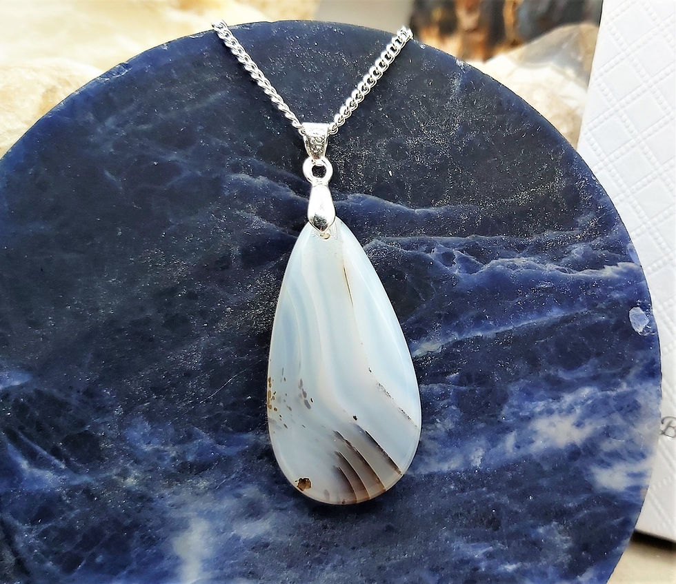 Miniature : Joli Pendentif Agate du Montana