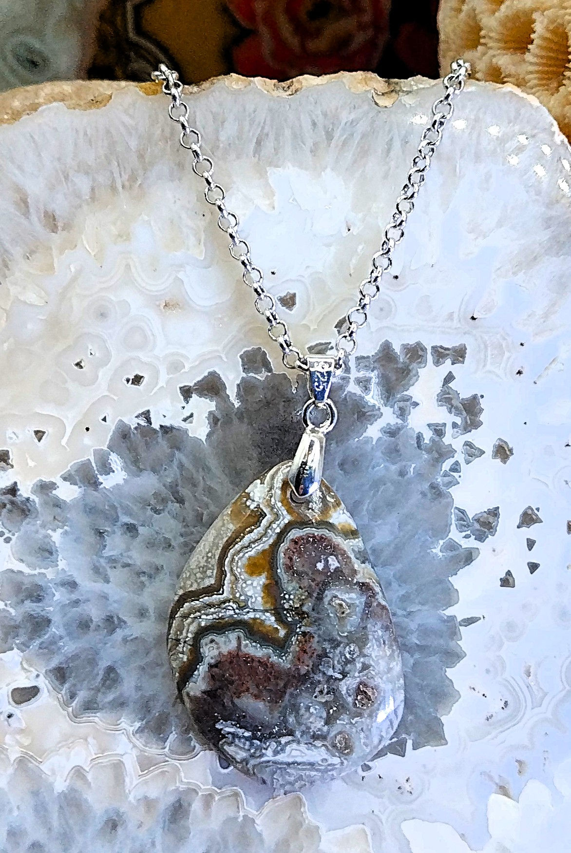 Agate Crazy-Lace du Mexique