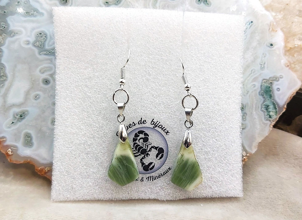 Miniature : Boucles d'oreilles - Serpentine