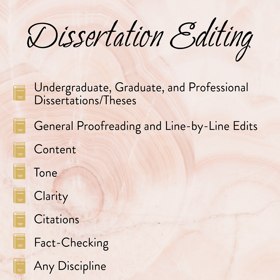 Dissertation Editing