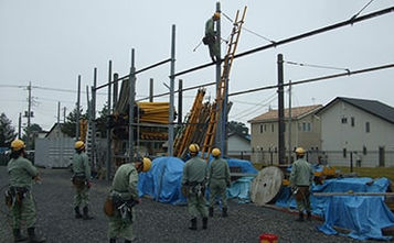 社内安全教育昇降柱訓練