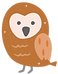 フクロウのイラスト