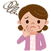 困った女性のイラスト