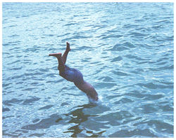 Boy Diving