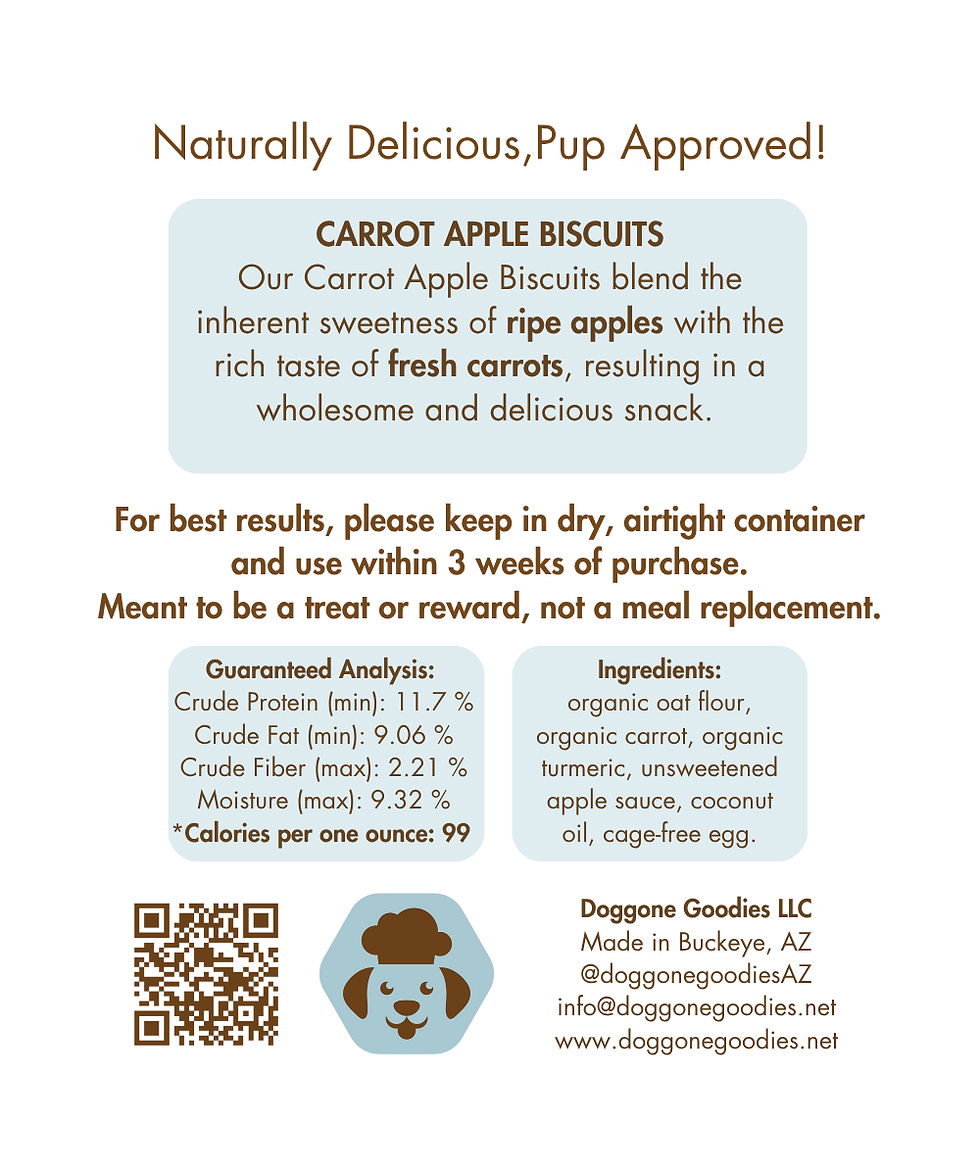 Thumbnail: Carrot Apple Dog Biscuits