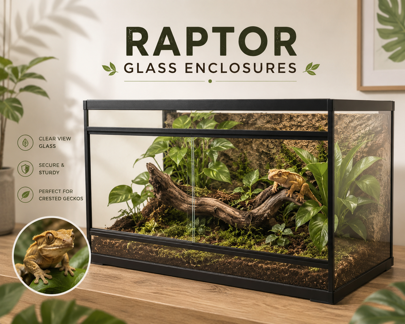 Raptor Premium Glass Reptile Enclosure