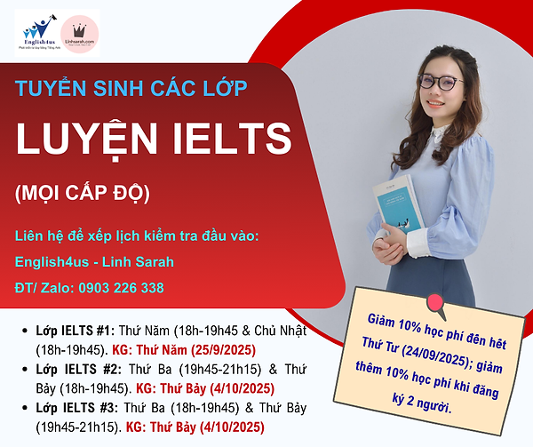 https://www.linhsarah.com/IELTS Preparation Courses
