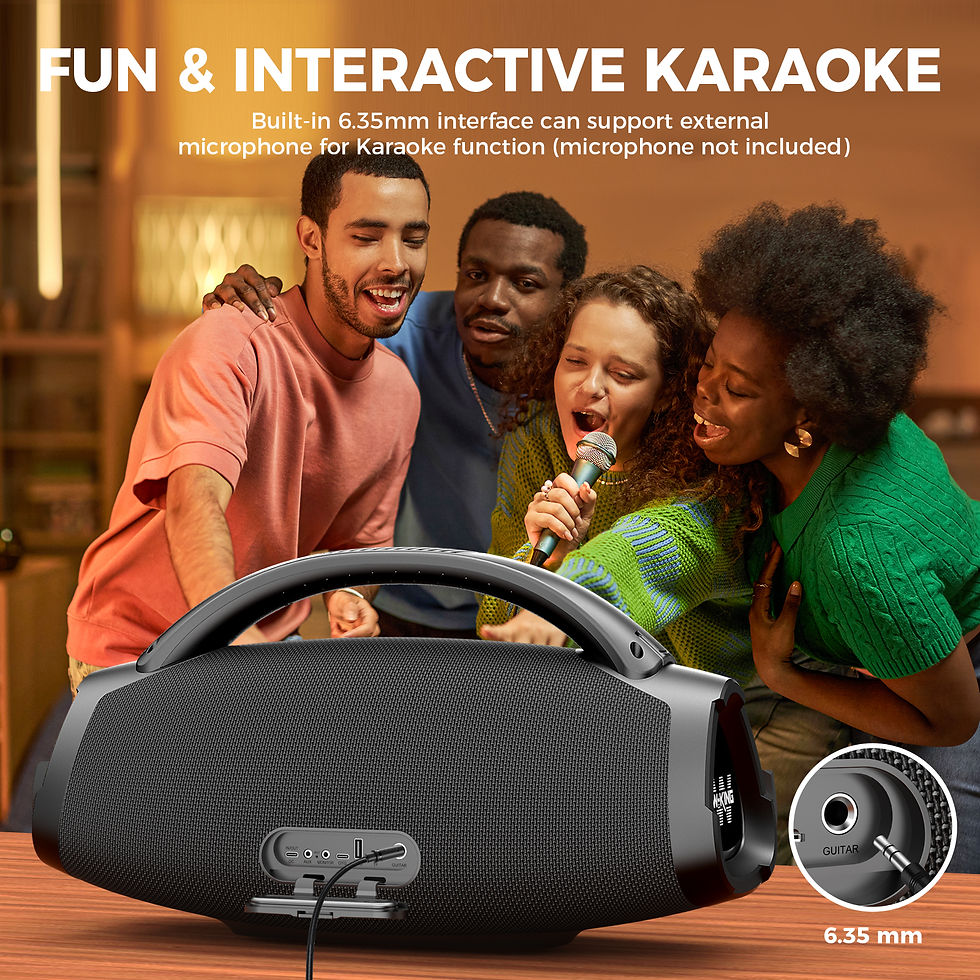 Miniatura: W-KING X20 200W RMS Portable Bluetooth Speakers, Massive Bass Party Boombox IPX7