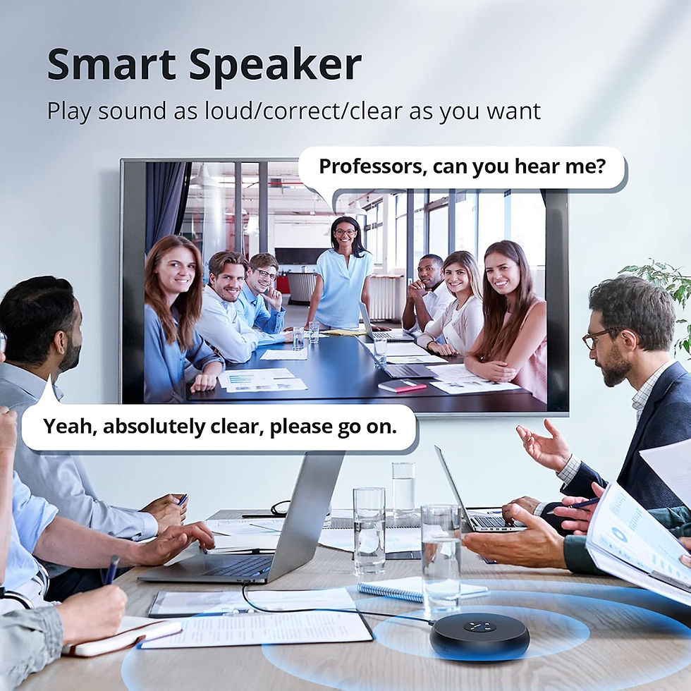 Thumbnail: EMEET USB Wired Speakerphone Conference Speaker With 2 Mics 360° Voice Pickup M