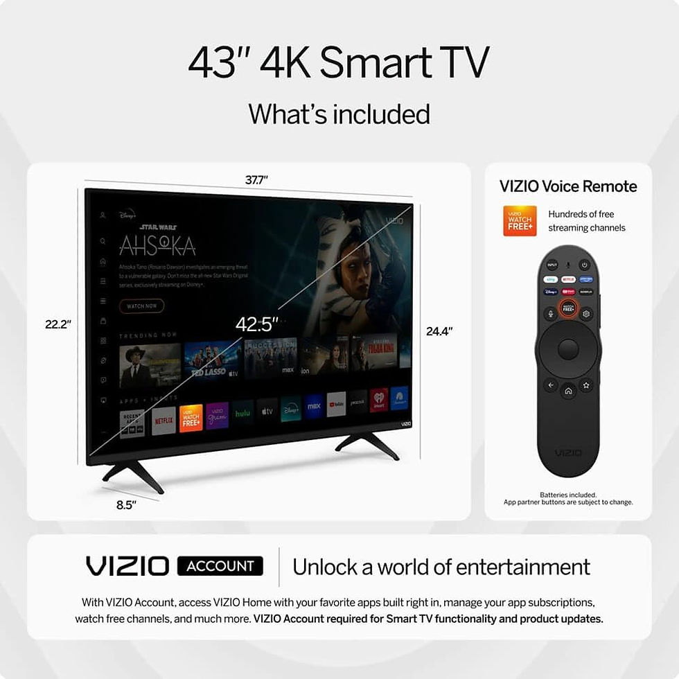 Miniatura: 55-Inch 4K UHD Smart TV Bundle with HDR10+, VRR, Bluetooth, Alexa Compatible, HD