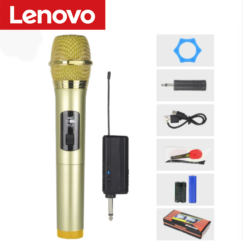 Thumbnail: Lenovo Wireless Microphone 2.4G UHF Fixed Frequency 2 Channels Handheld Micphone