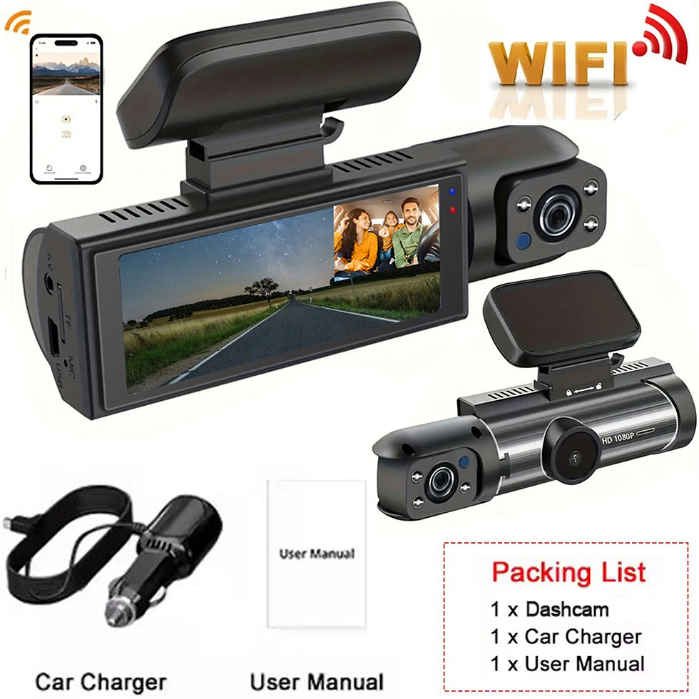 Miniatura: Dash Cam for cars 1080P Car DVR Video Recorder Dual car camera Front Inside View