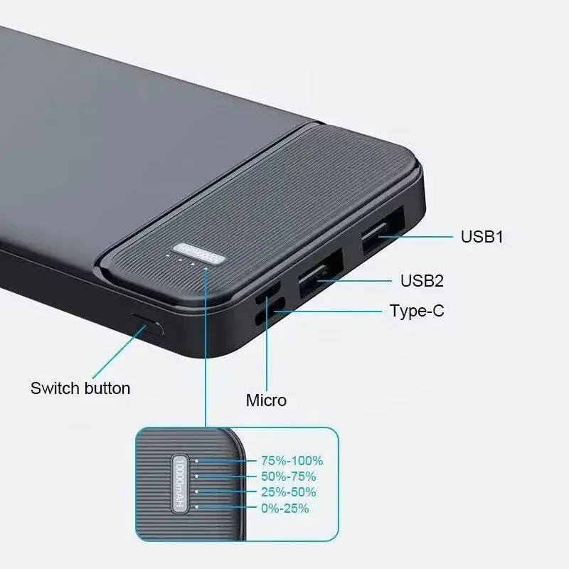 Thumbnail: 500000mAh Portable Power Bank 120W Large Capacity Super Fast Charging Powerbank 