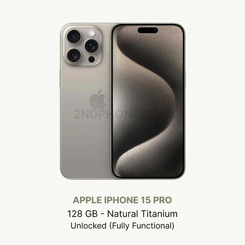 Miniatura: Apple iPhone 15 Pro 128/256/512GB Unlocked Excellent Condition All Colors (Renew