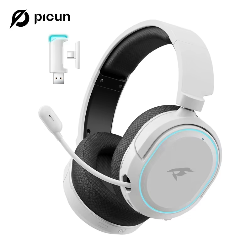 Miniatura: Picun G2 2.4GHz Bluetooth Wireless Gaming Headset For PC PS4 PS5 Phone Switch 5m