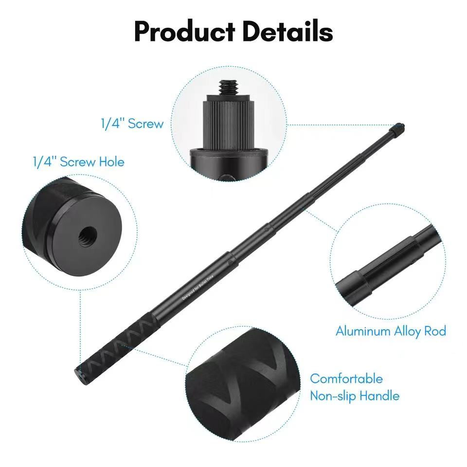 Thumbnail: Motorcycle Bike Invisible Selfie Stick Monopod Handlebar Mount Bracket for GoPro