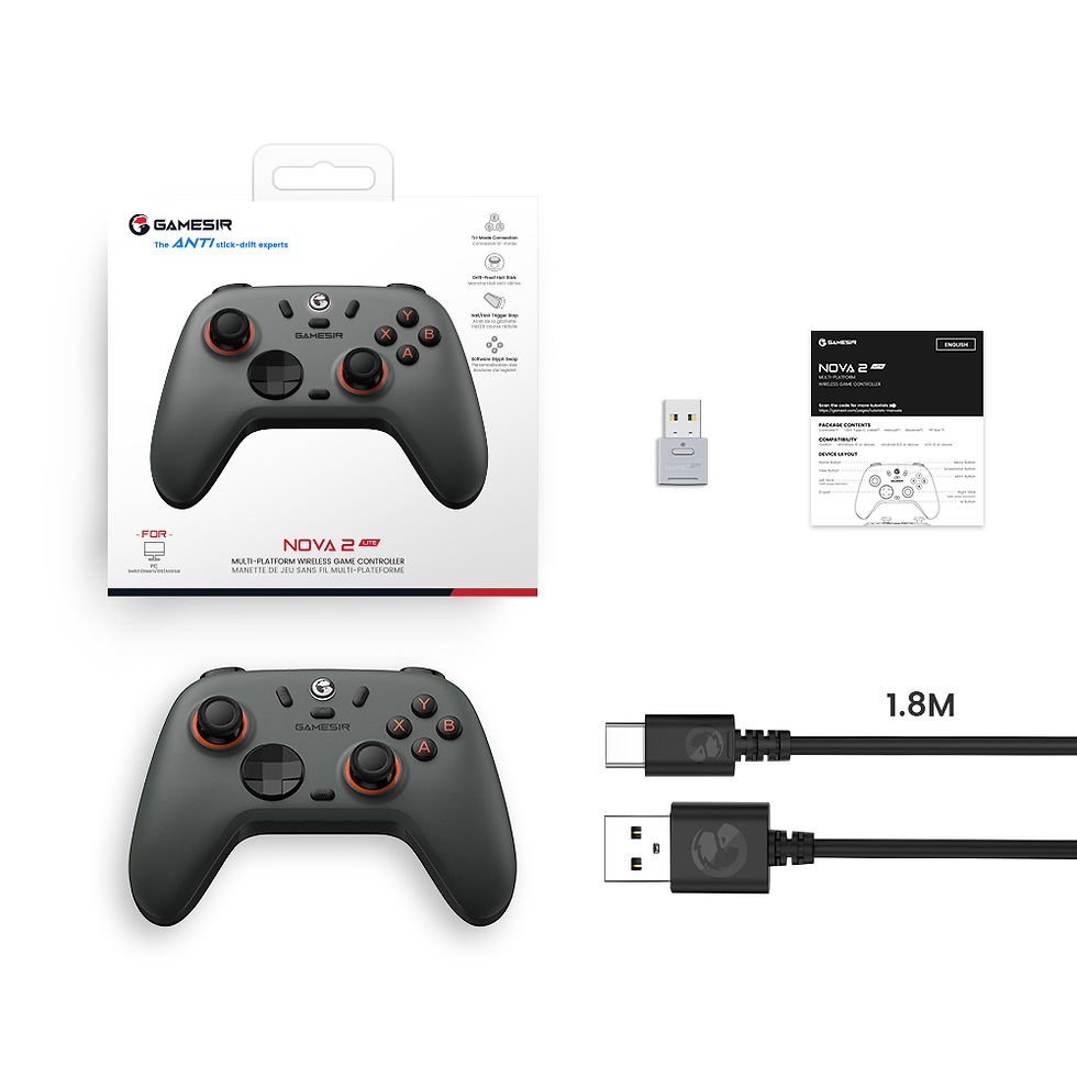 Miniatura: GameSir Nova Lite 2 Wireless Switch Controller Bluetooth Gamepad with Hall Effec