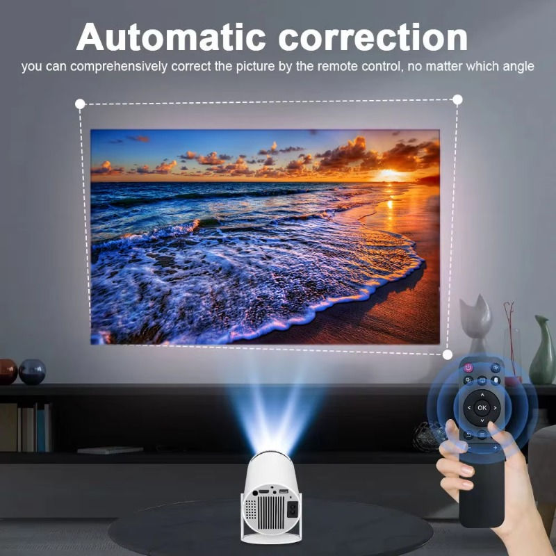 Miniatura: Hot Smart TV Android Support 4K Portable Mini Projector Game Home Cinema Theater