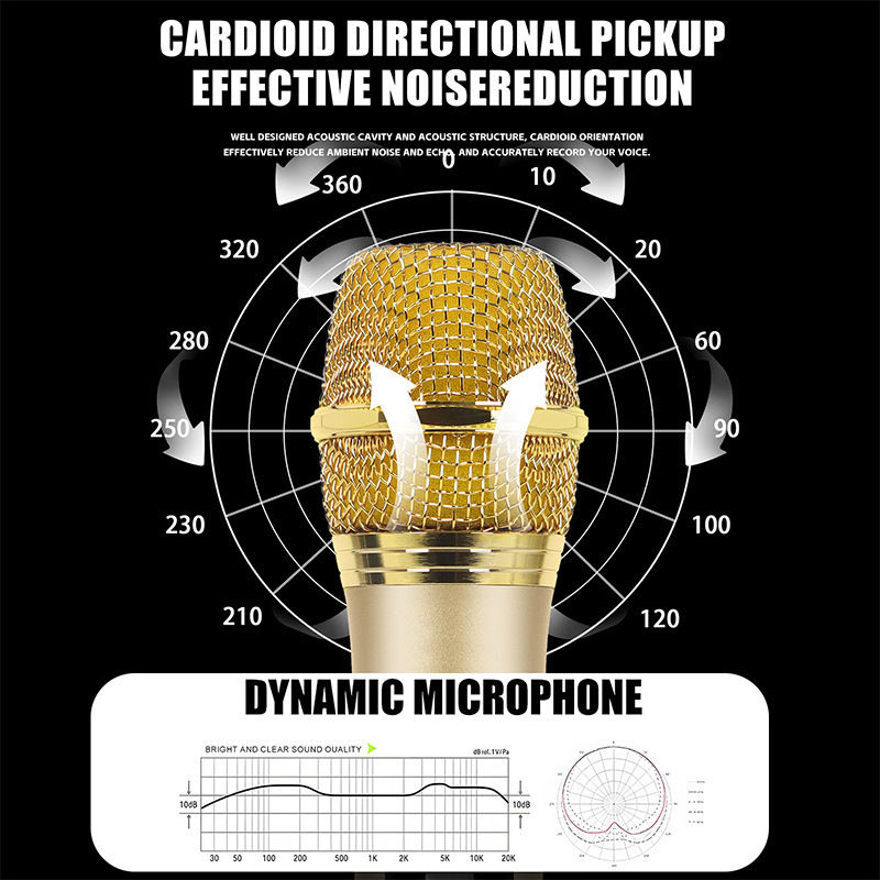 Miniatura: Lenovo Wireless Microphone 2.4G UHF Fixed Frequency 2 Channels Handheld Micphone